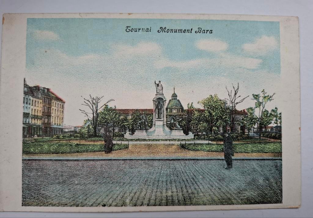 Tournai, monument Bara, Enlèvement ou Envoi, Non affranchie, Hainaut