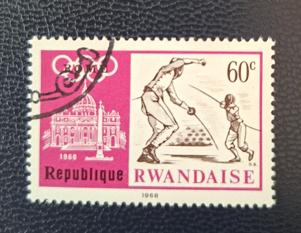 Postzegel Rwanda OBP 265, Ophalen of Verzenden, Gestempeld