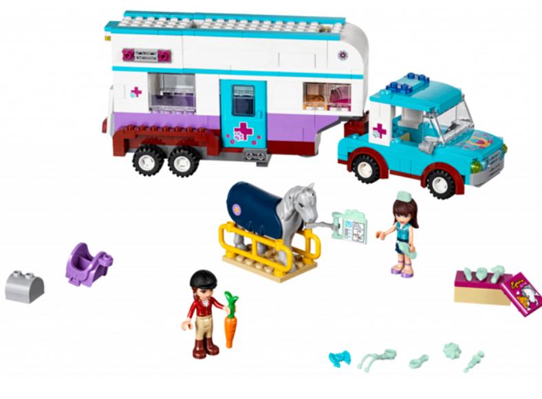 lego friends 41125 paardendierenarts trailer, Kinderen en Baby's, Speelgoed | Duplo en Lego, Ophalen of Verzenden, Gebruikt, Complete set