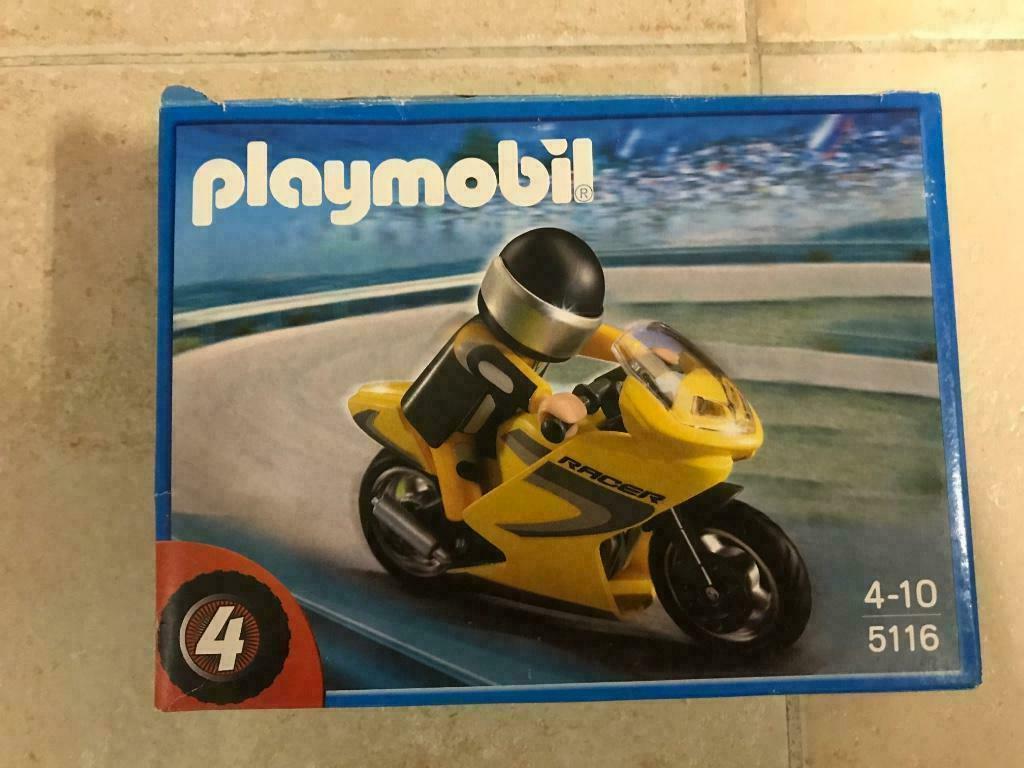Playmobil racemotor, Ophalen, Gebruikt