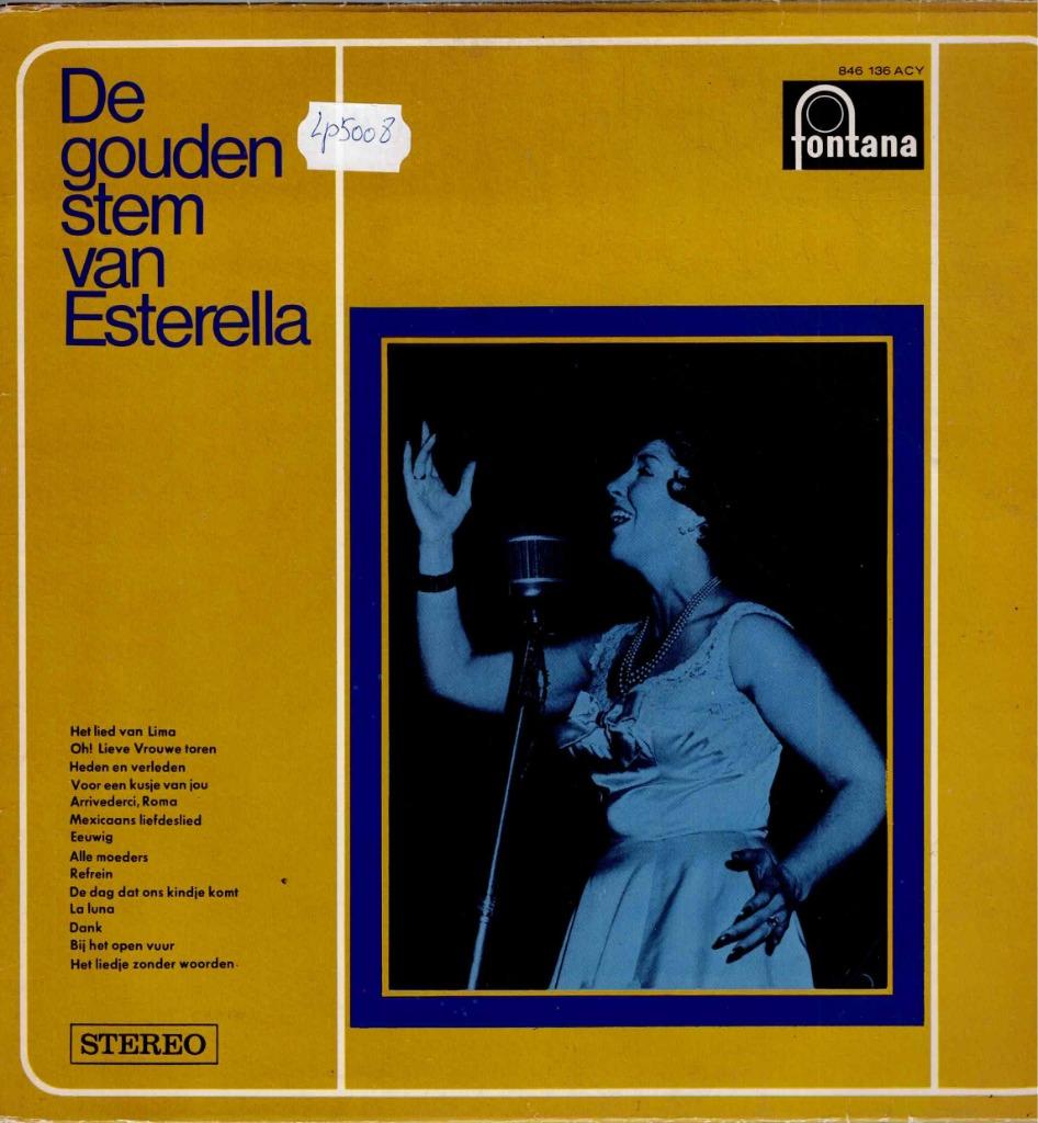 Vinyl, LP   -   La Esterella – De Gouden Stem Van Esterella, Enlèvement ou Envoi, Autres formats