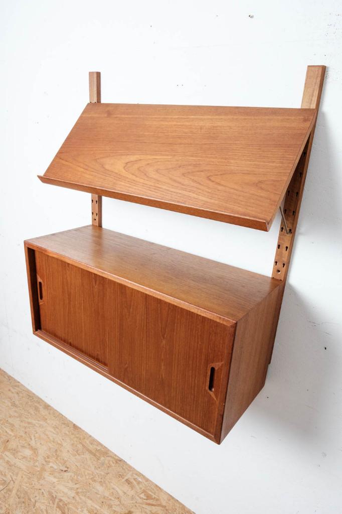 Vintage wandsysteem - Sven Ellekaer, Huis en Inrichting, Ophalen, Gebruikt, Teakhout, Met deur(en)