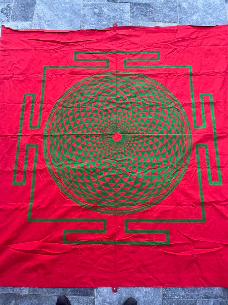 Grand tissu mural de méditation – Sri Yantra / Géométrie, Enlèvement ou Envoi