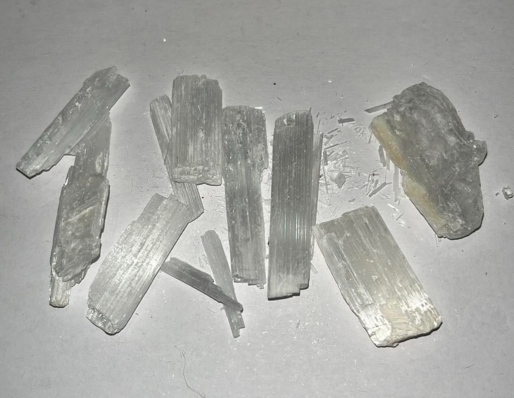 Zakje Seleniet kristallen - 26gram totaal, Ophalen of Verzenden, Mineraal