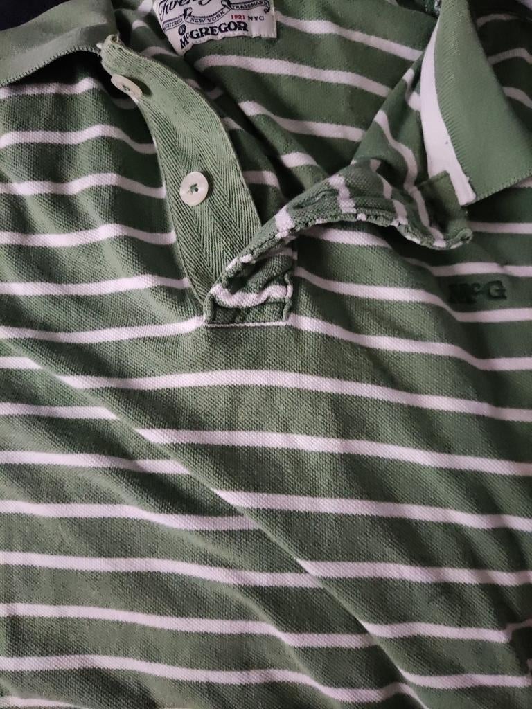 Mc Gregor - polo rayé : vert/blanc, XL, Vêtements | Hommes, Enlèvement ou Envoi, Comme neuf