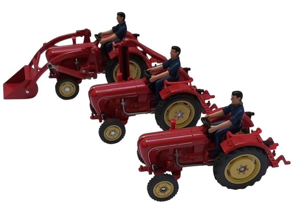 3 tracteurs Siku Porsche Diesel Super 308 comme neufs, Enlèvement ou Envoi, Comme neuf, Tracteur et Agriculture, SIKU