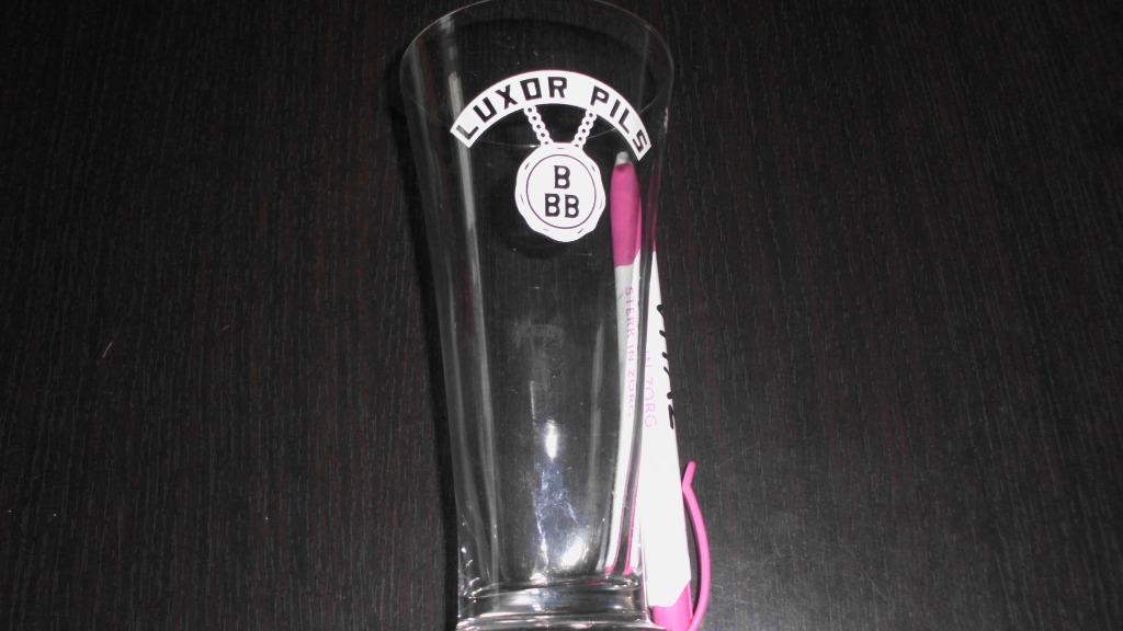 Luxor pils bbb, Verzamelen, Ophalen of Verzenden, Zo goed als nieuw, Glas of Glazen, Overige merken