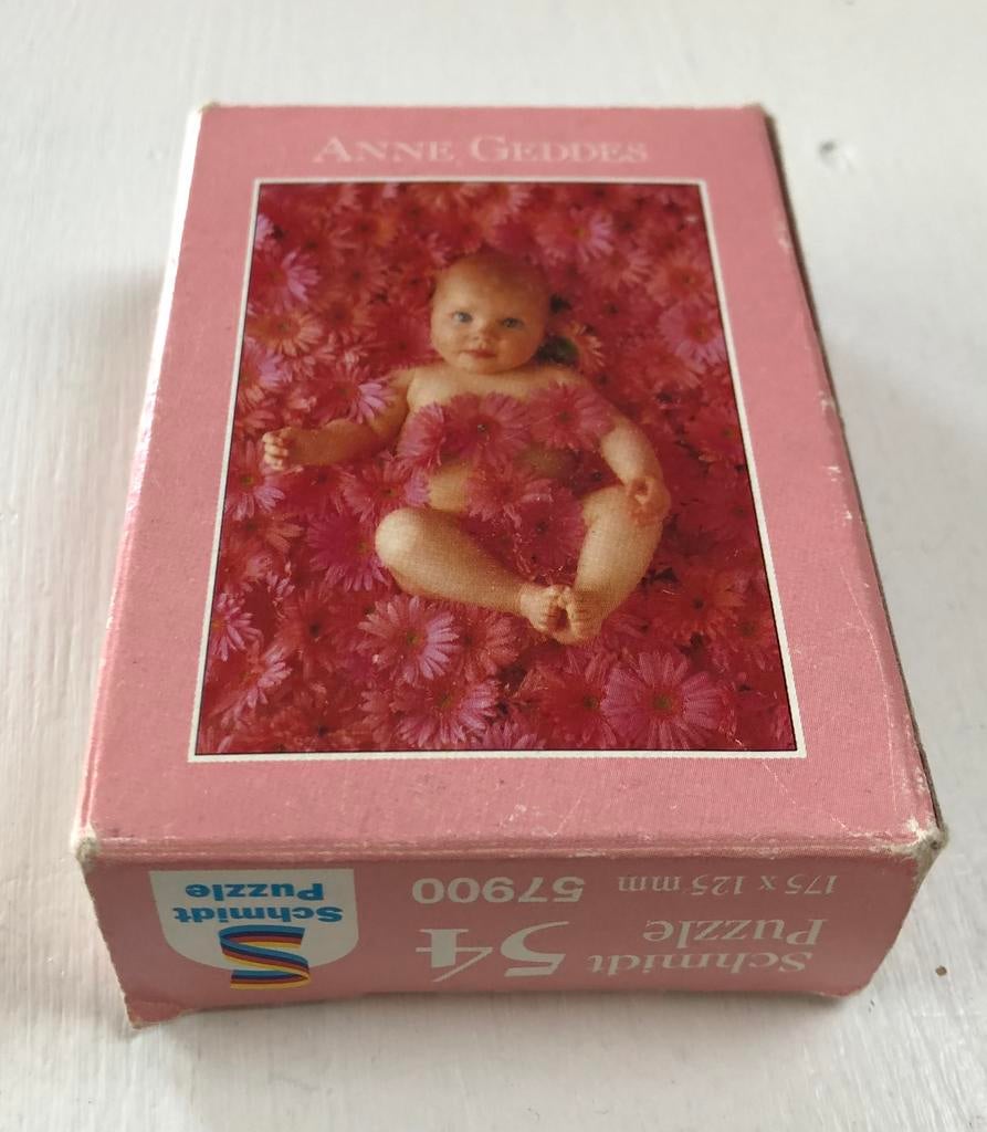 Schmidt puzzel Anne Geddes 54 stuks 12,5 x 17,5, Ophalen of Verzenden, Minder dan 500 stukjes, Gebruikt, Legpuzzel