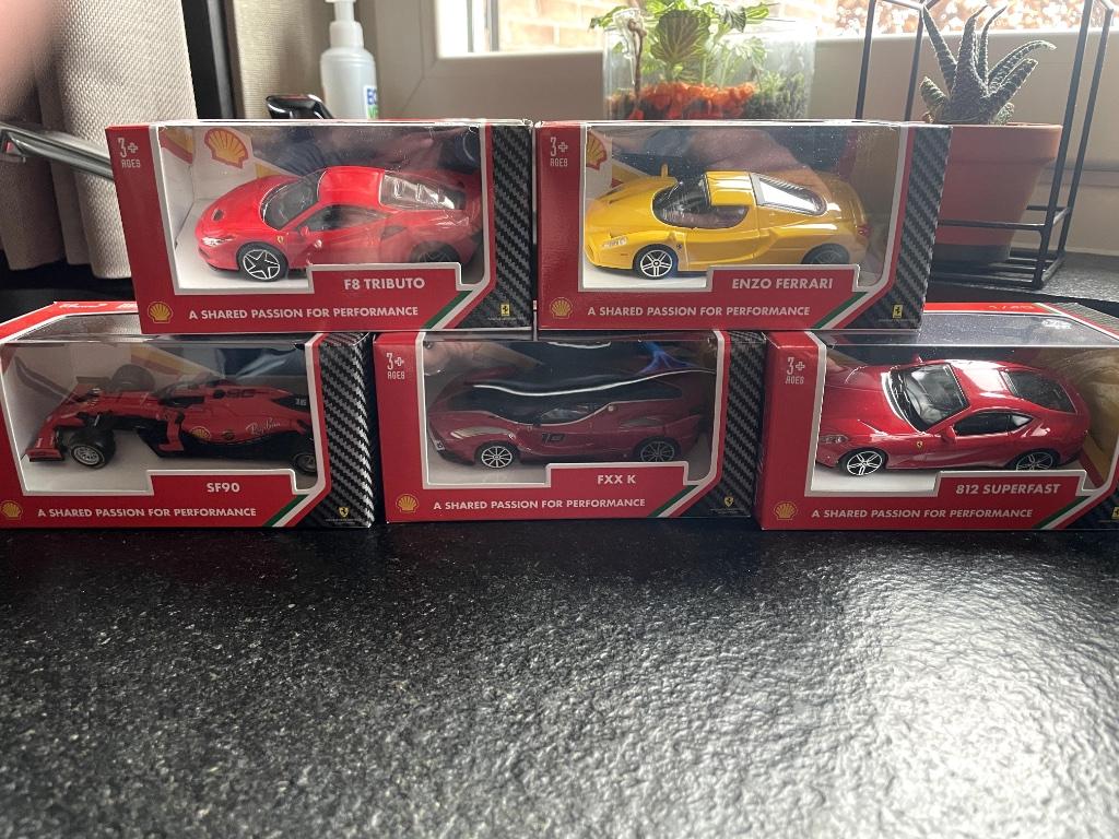 Ferrari collectie Shell, Ophalen