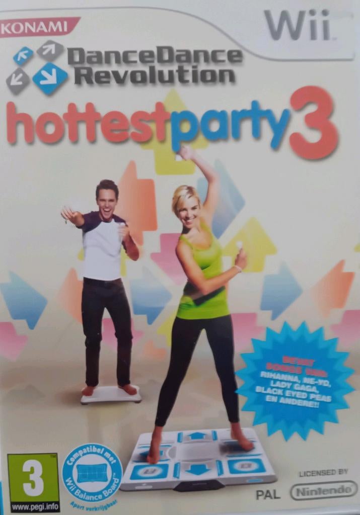 Wii DanceDance Revolution Hottest Party 3, Games en Spelcomputers, Ophalen of Verzenden, Gebruikt