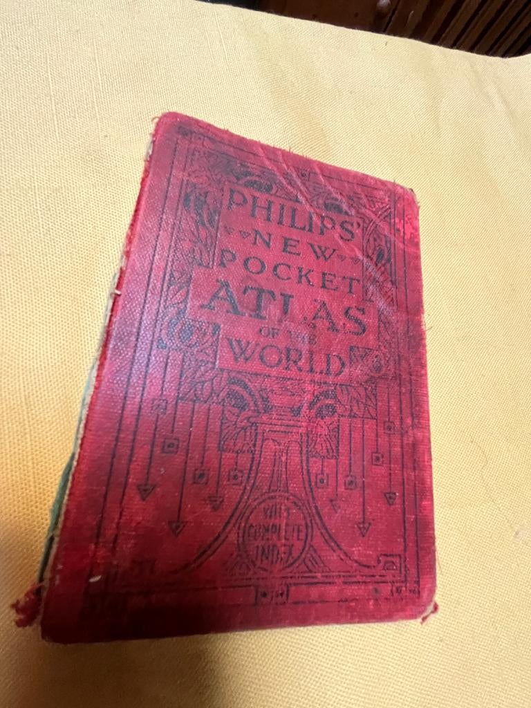 Philips' New Pocket Atlas of the World, 1928 ?, Gelezen, Ophalen of Verzenden, Landkaart, 1800 tot 2000