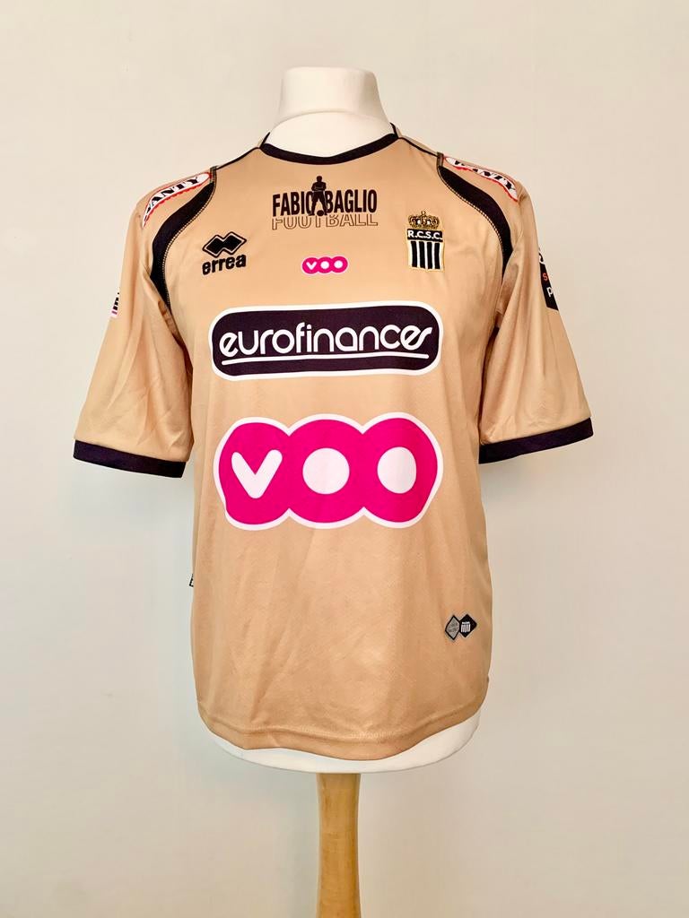 Charleroi Sporting Club 2007-2008 Away Errea Belgium shirt, Maat M, Ophalen of Verzenden, Gebruikt, Shirt