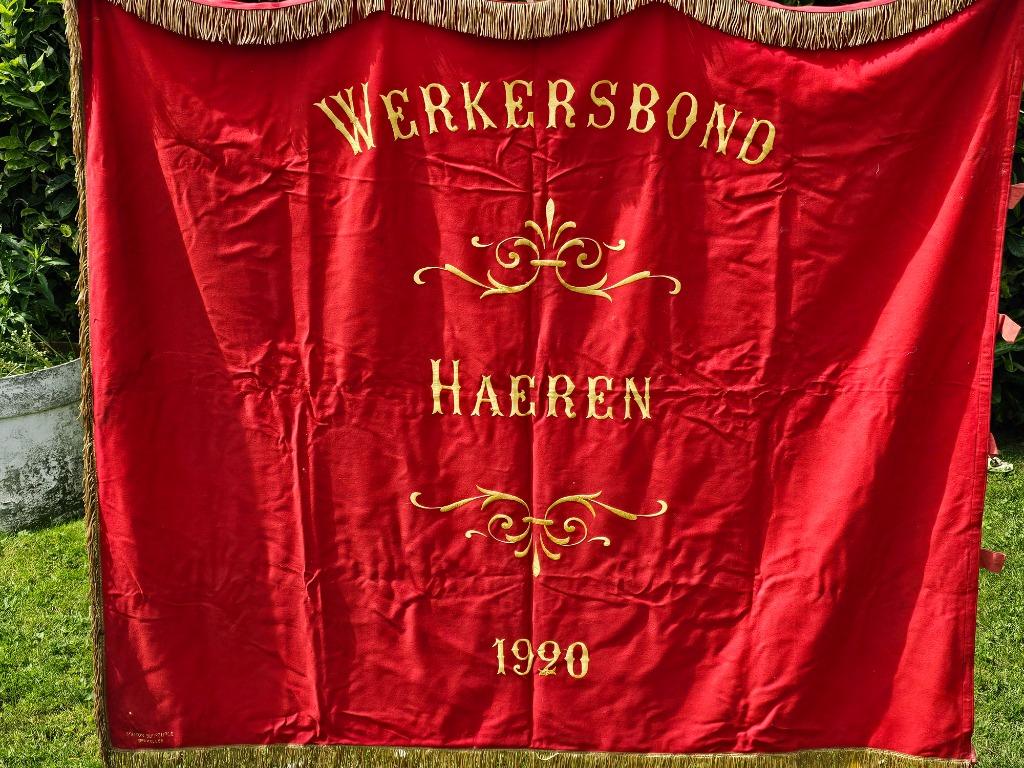 Vlag WERKERSBOND  HAEREN  1920, Antiek en Kunst, Ophalen of Verzenden