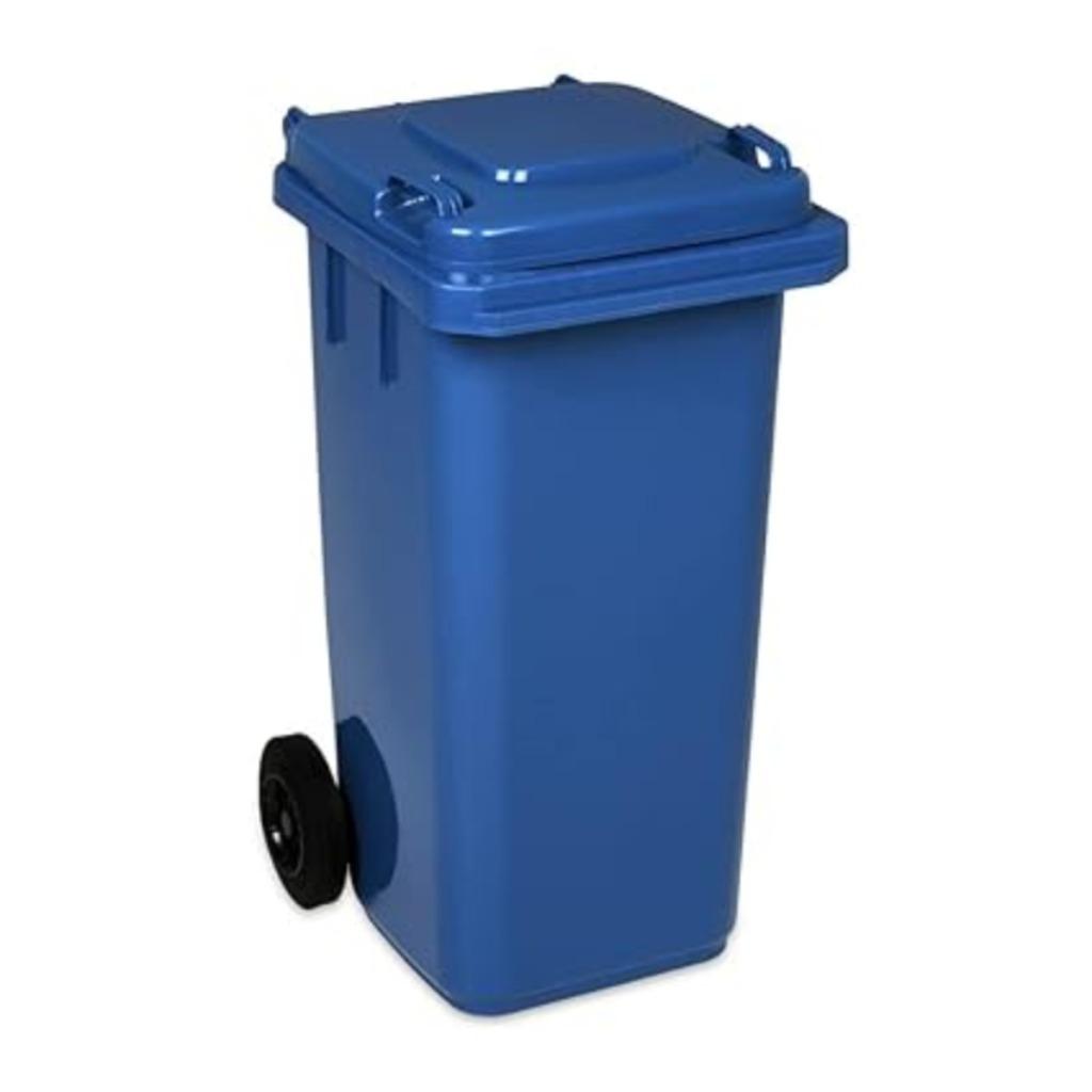 Poubelle avec roulettes en caoutchouc | 120 L | Nouveau, Neuf, 75 cm ou plus, -, Envoi