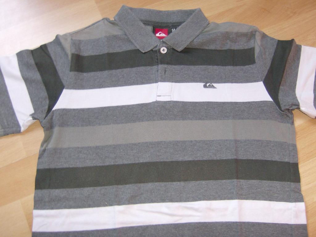 Polo quiksilver grijs - maat 14 jaar, Garçon, Enlèvement ou Envoi, Chemise ou À manches longues, QuickSilver