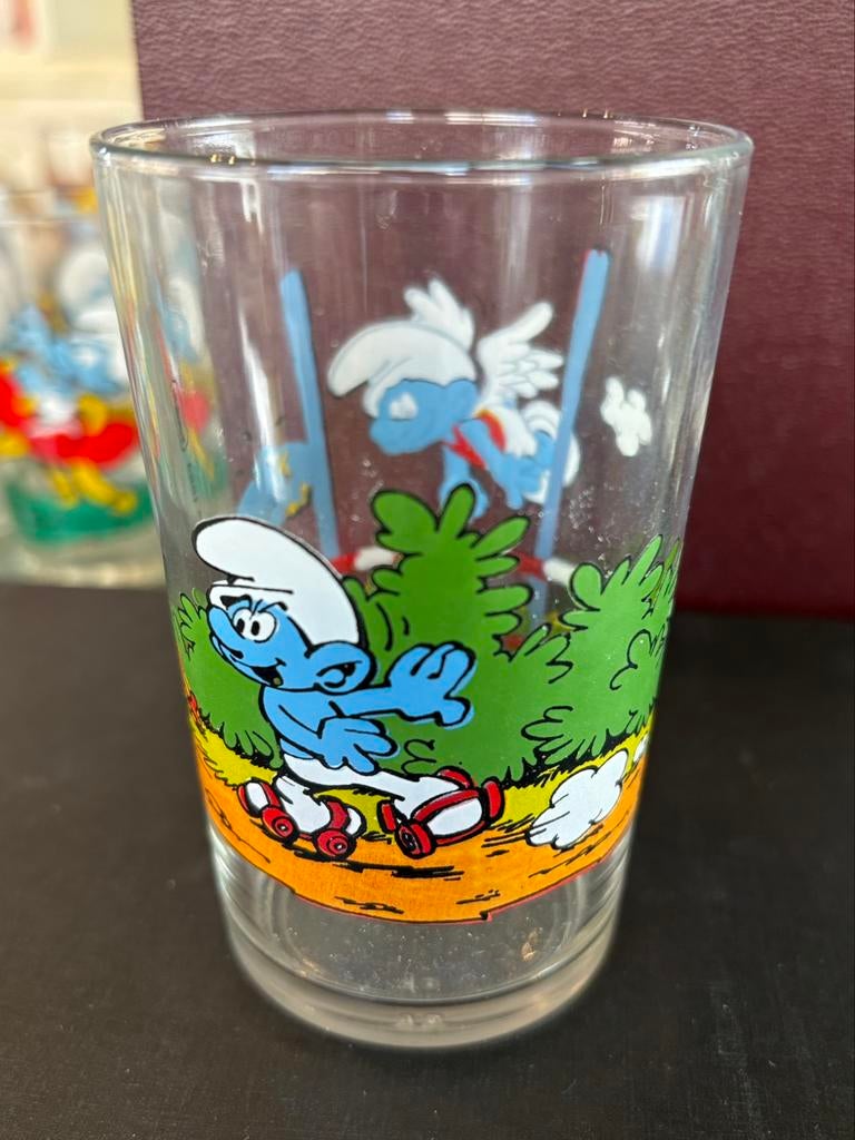 Smurfen glas Benedictin, Verzamelen, Ophalen of Verzenden, Zo goed als nieuw