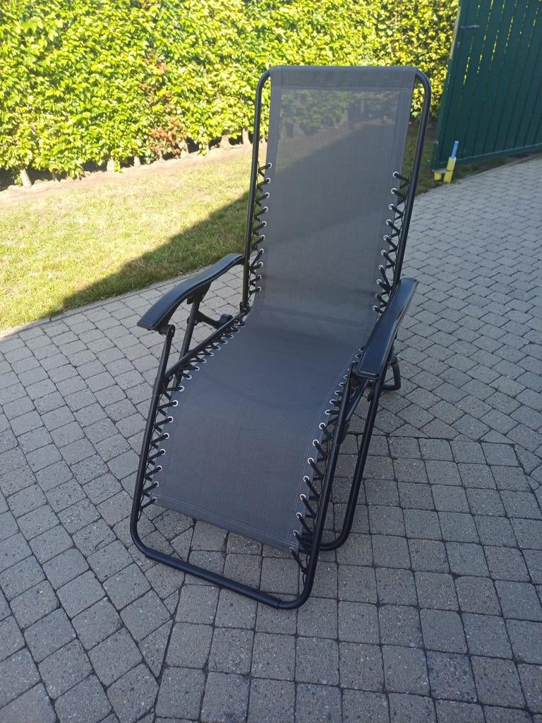 Chaise longue/siège, Jardin & Terrasse, Enlèvement, Comme neuf, Métal, Pliant