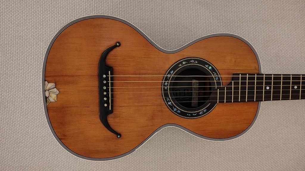 Akoustische gitaar parlor Adolf Meinel 1900/1920, Muziek en Instrumenten, Overige Muziek en Instrumenten, Ophalen of Verzenden
