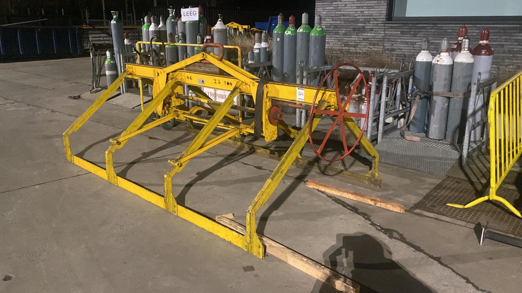 Plaatklem mechanisch, Ophalen, Gebruikt, Handmatig