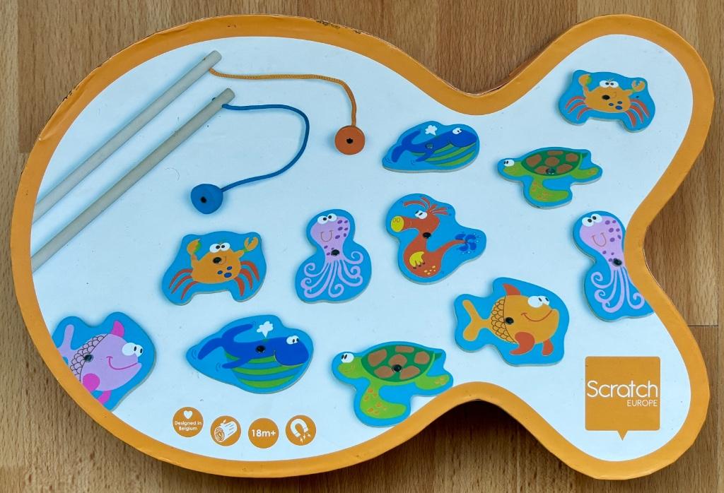 Sinterklaas - Prachtig visspel met 2 hengels en magneten, Ophalen of Verzenden, Gebruikt, Jongen of Meisje