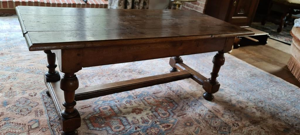 Antieken massief eiken salon of TV tafel, Antiek en Kunst, Ophalen
