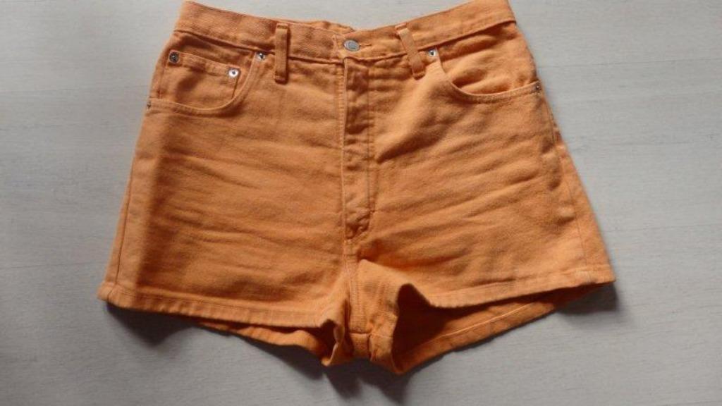 oranje jeans short - medium - nieuw, Taille 38/40 (M), Comme neuf, Enlèvement, Orange
