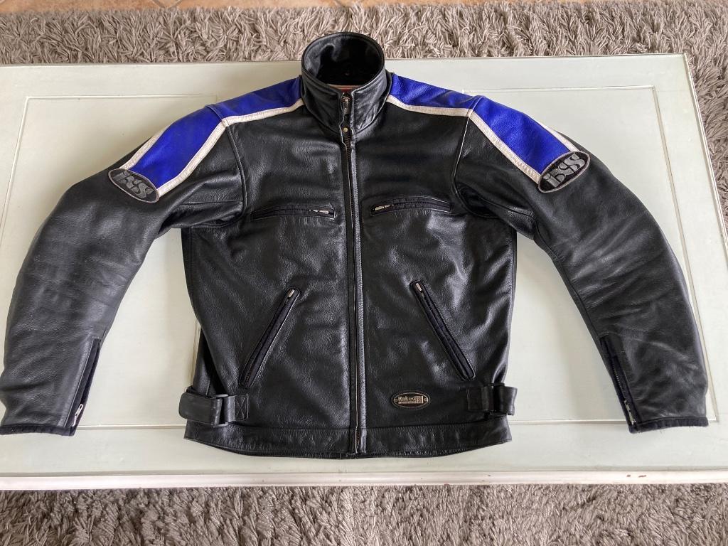 Veste en cuir moto IXS taille M., Motos, Femmes, Seconde main, Enlèvement ou Envoi, Manteau | cuir