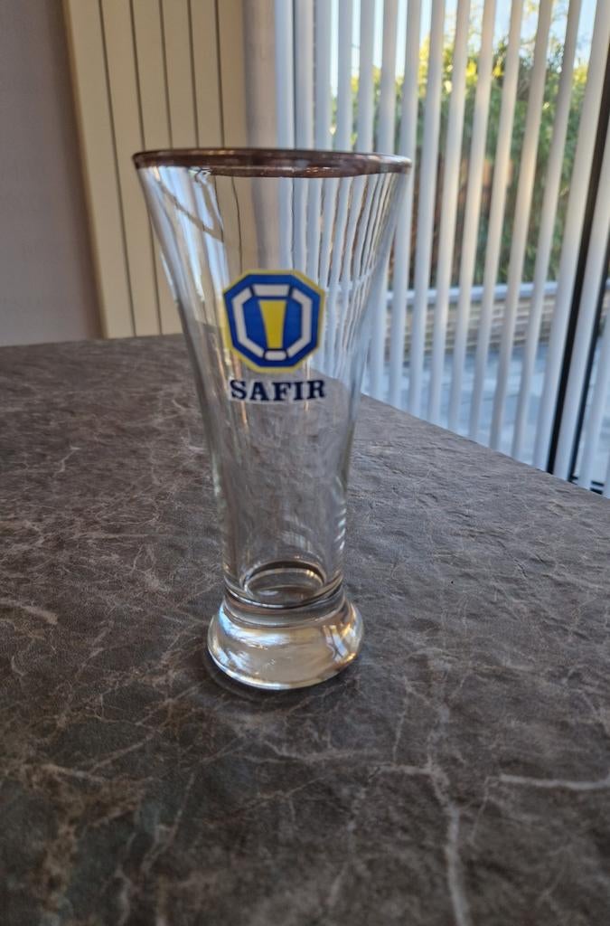 Verre Safir, Collections, Marques de bière, Enlèvement ou Envoi, Comme neuf