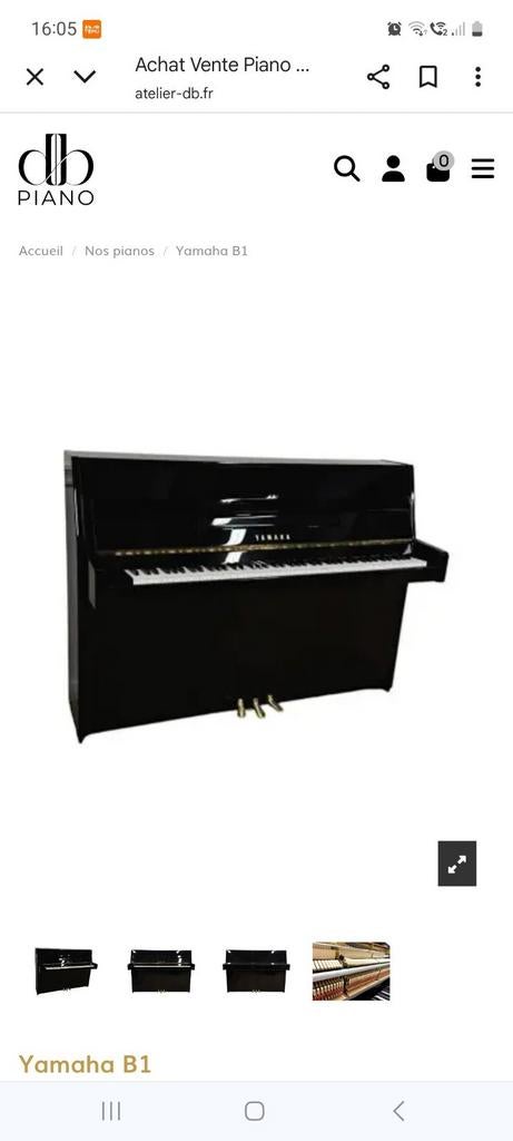 Piano Yamaha, Enlèvement, Comme neuf, Noir, Piano