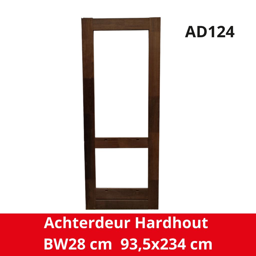Hardhouten achterdeur | achterdeur | schuurdeur | buitendeur, Doe-het-zelf en Bouw, Deuren en Vliegenramen, Ophalen, Nieuw, Hout