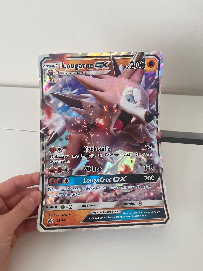 Pokemon Lougaroc GX, Verzamelen, Ophalen of Verzenden, Zo goed als nieuw