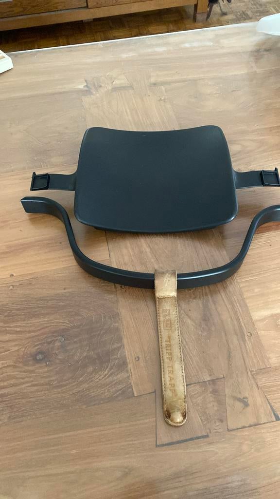 Stokke babyset oud model zwarte set met bruin leertje, Enlèvement, Utilisé