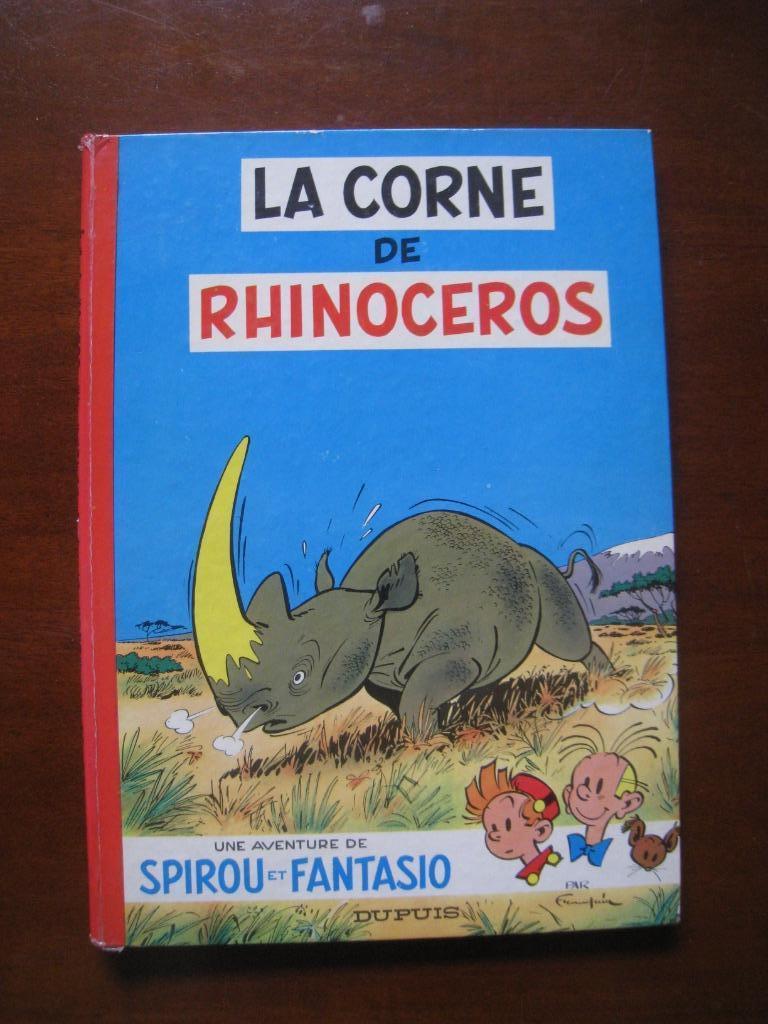 BD franquin spirou 1970 corne de rhinoceros dupuis, Une BD, Utilisé, Franquin, Envoi