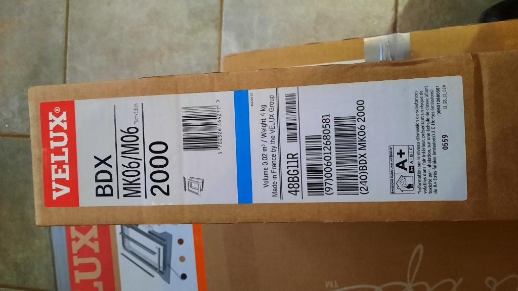 Velux BDX MK06-2000 NIEUW ISOLATIEKADER, Bricolage & Construction, Neuf, Autres couleurs, Enlèvement, Autres types