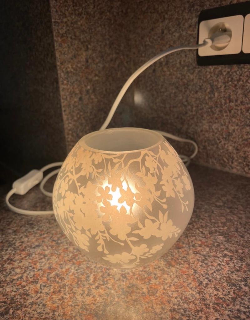 Tafellamp IKEA, Ophalen of Verzenden, Gebruikt, Glas, Minder dan 50 cm