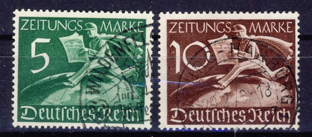 Deutsches Reich 1939 - nr Z 738 - 739, Verzenden, Duitse Keizerrijk, Gestempeld