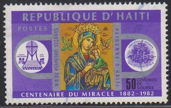 1983 - HAÏTI - Miracle de 1882 [Y&T 804 - Scott 763], Envoi, Affranchi, Amérique centrale