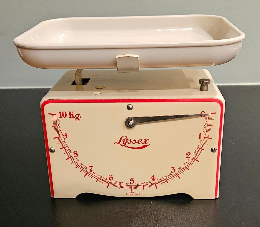 vintage Lyssex keukenweegschaal, Antiek en Kunst, Ophalen
