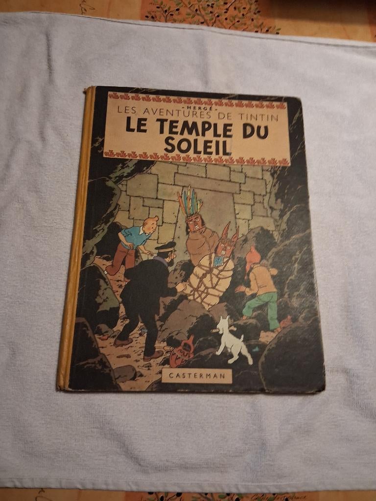 Kuifje „De Tempel van de Zon” EO 1949, Boeken, Stripverhalen, Ophalen, Eén stripboek, Zo goed als nieuw, Hergé