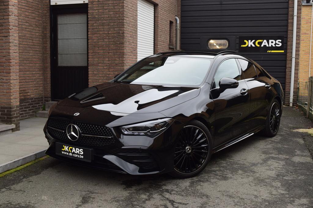 Mercedes-Benz, CLA 180, Coupe AMG Line 7G-DCT - NAVI / LED, 4 cilinders, Zwart, 5 zetels, Lane Departure Warning