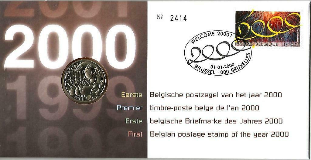 België 2000 - Numisletter OBP 2878 Welcome 2000, Enlèvement ou Envoi, Non oblitéré, Gomme originale, Neuf