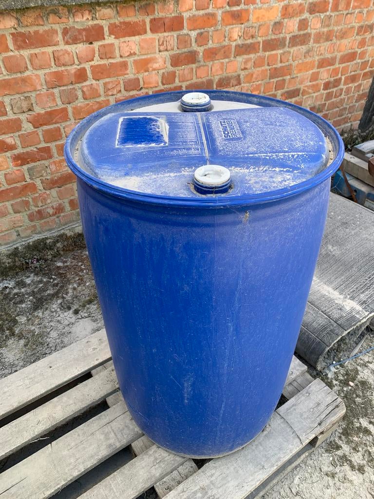 Plastiec vat 200 liter, Tuin en Terras, Ophalen, Zo goed als nieuw