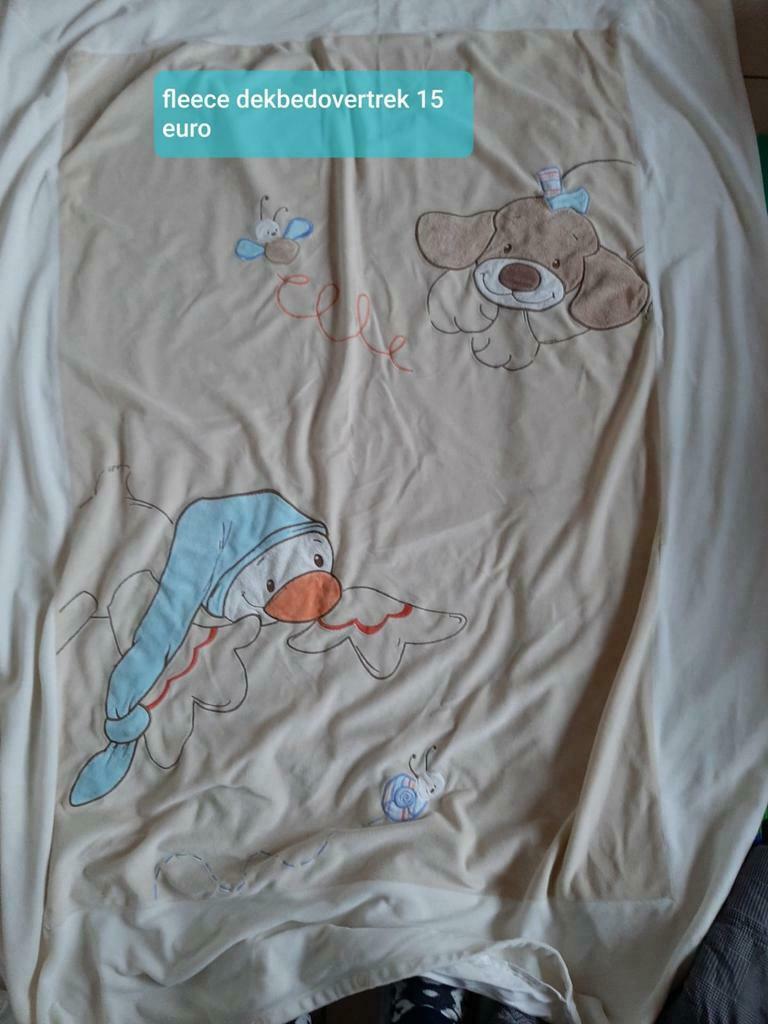 Fleece dekbedovertrek baby, Kinderen en Baby's, Ophalen, Jongetje of Meisje, Beige, Dekbedovertrek