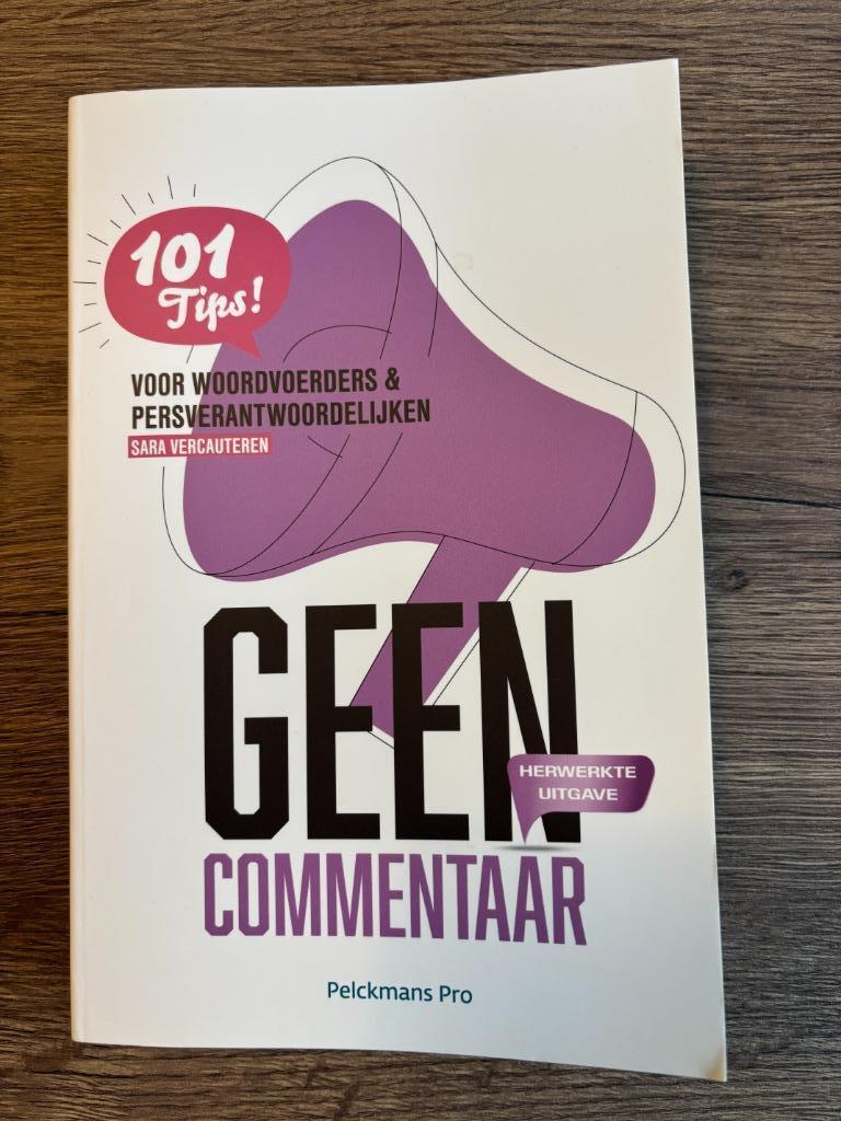 GEEN COMMENTAAR + meer boeken (opleiding Communicatie), Ophalen of Verzenden, Zo goed als nieuw, Hoger Onderwijs, Sara Vercauteren