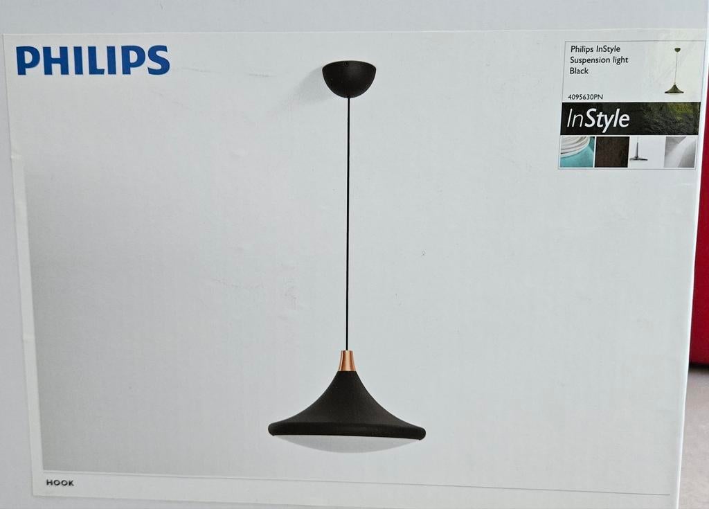 Philips zwarte LED-dimbare InStyle hanglamp, Huis en Inrichting, Ophalen of Verzenden, Nieuw, Metaal
