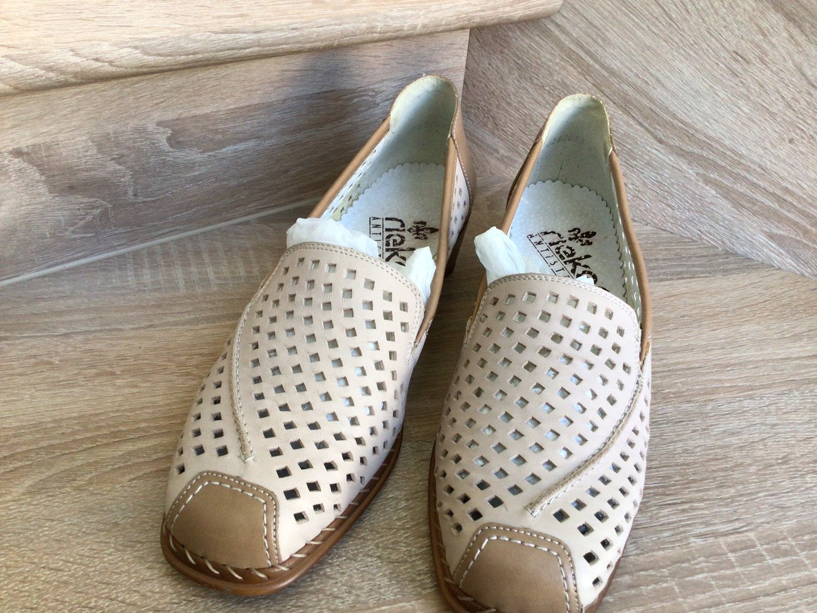 Damesschoenen Rieker, maat 39, Ophalen of Verzenden, Zo goed als nieuw, Instappers, Beige
