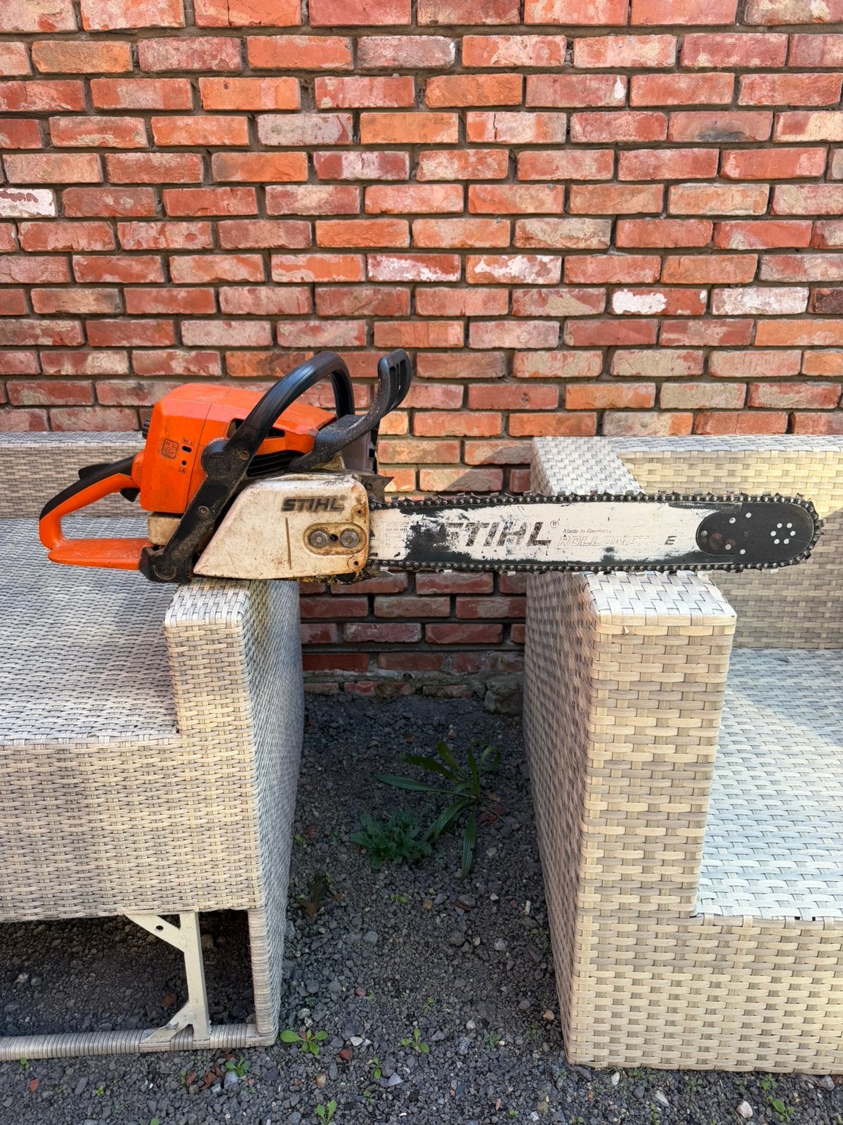 Stihl ms 390, Ophalen, Gebruikt