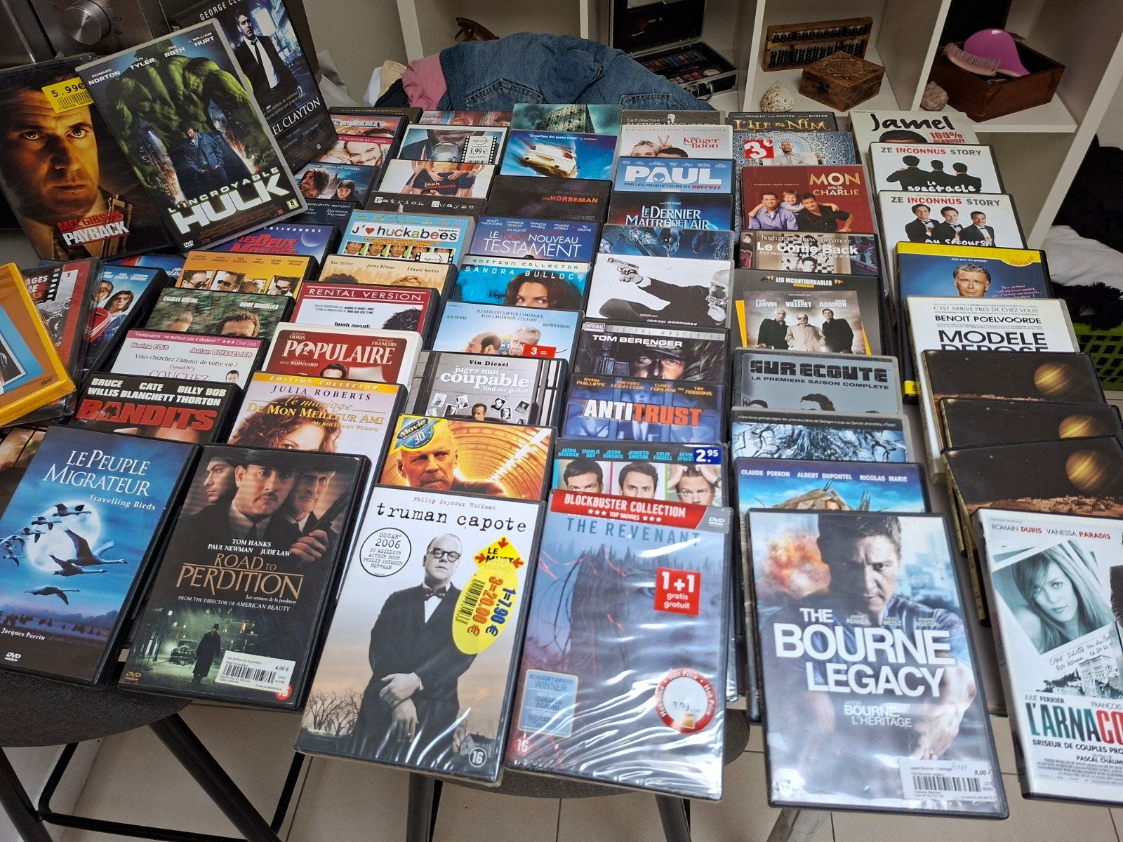Lot 80 Dvds, Ophalen of Verzenden, Zo goed als nieuw, Actie en Avontuur, Frans