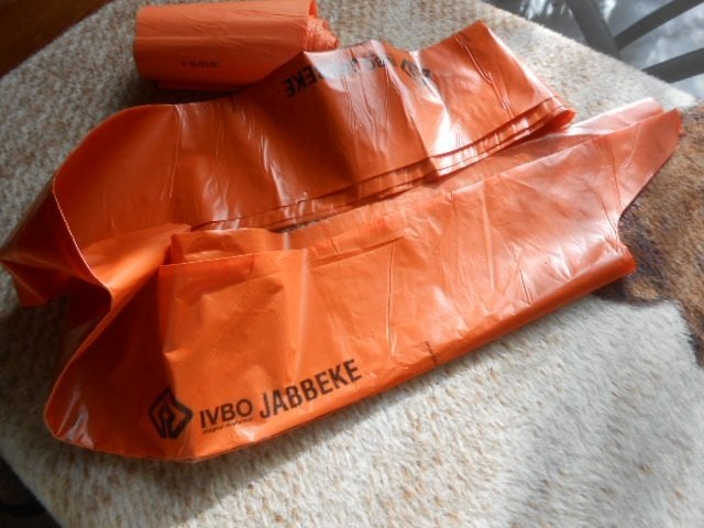 oranje restafvalzakken van Jabbeke rol van 10 zakken 30liter, 20 à 30 litres, Enlèvement, Neuf, Synthétique
