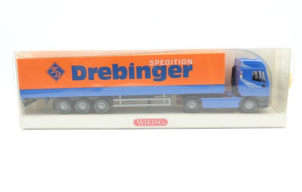 1:87 Wiking 051603 Iveco EuroStar Koffer Drebinger Spedition, Hobby en Vrije tijd, Ophalen of Verzenden, Zo goed als nieuw, Bus of Vrachtwagen